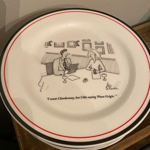The New Yorker, Appetizer plates Restoration Hardware, Arnie Levin, Cartoon Bank